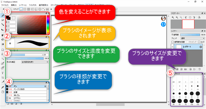 初心者向け Firealpaca ファイアアルパカ の 使い方 うちプリ